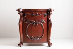 Rococo Style Carved Door Nightstands - A Pair