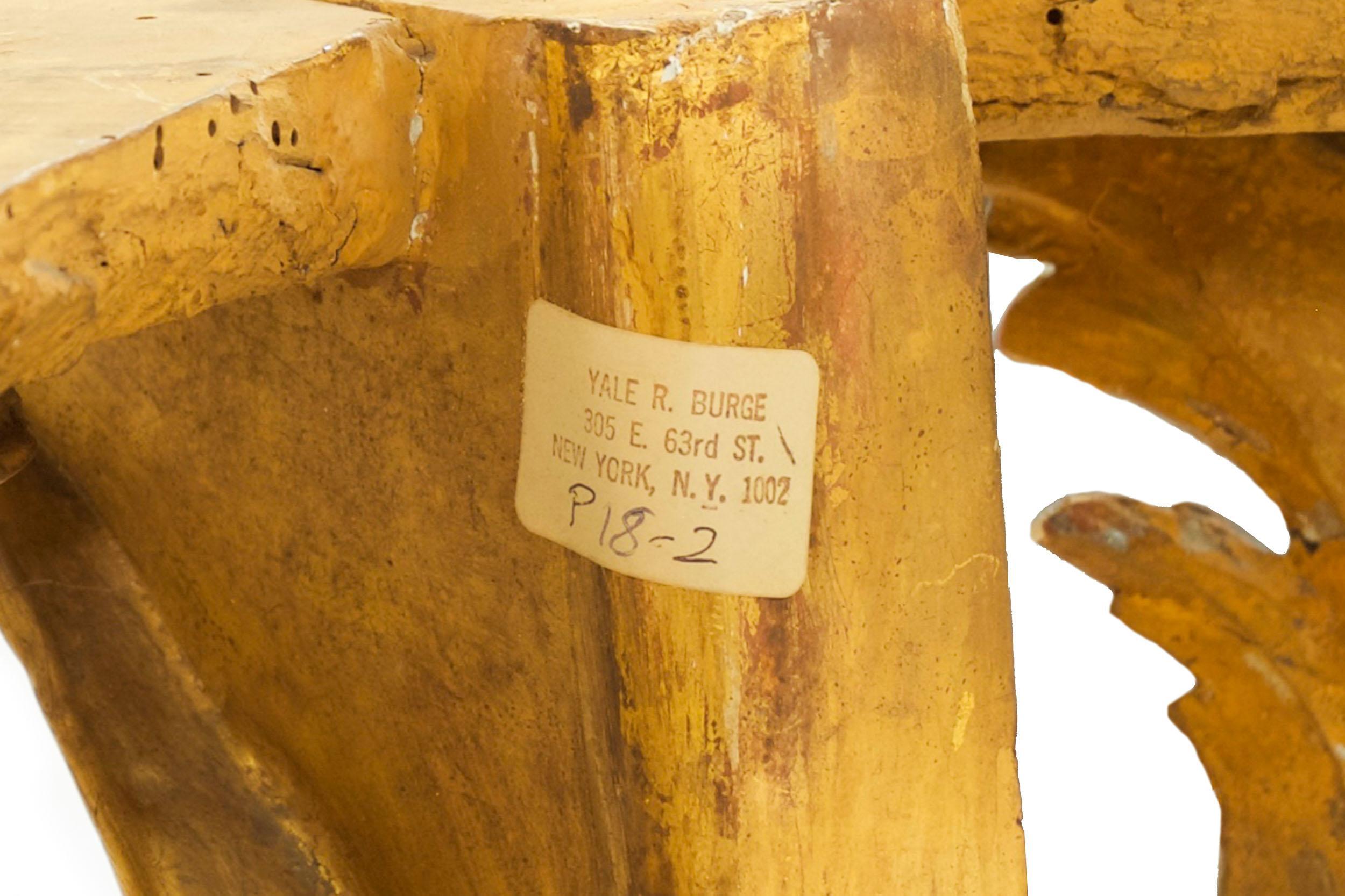 Tavolo consolle da molo antico in stile rococò con legno dorato intagliato, XIX secolo in vendita 11