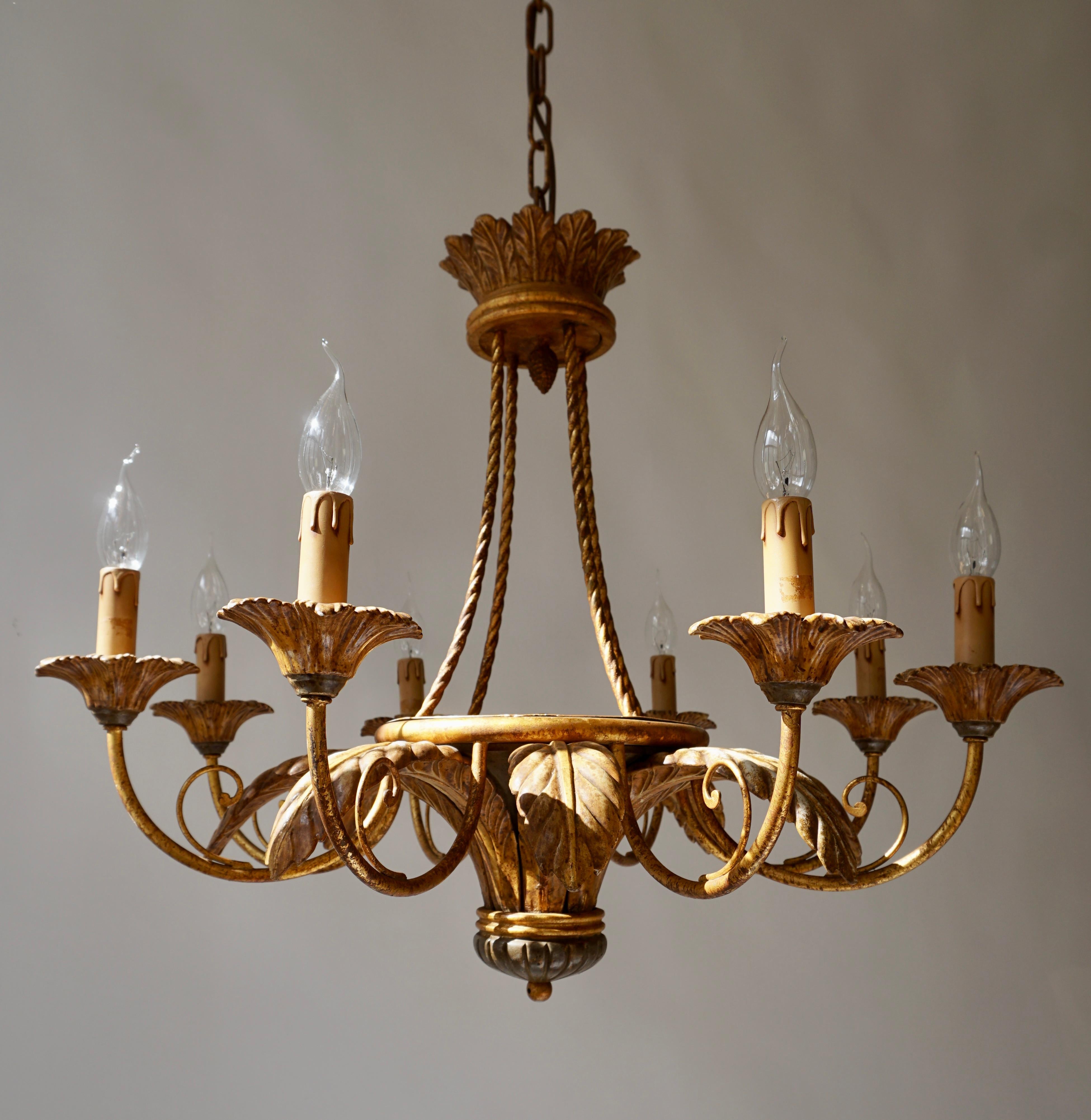 Rococo Style Chandelier For Sale 6