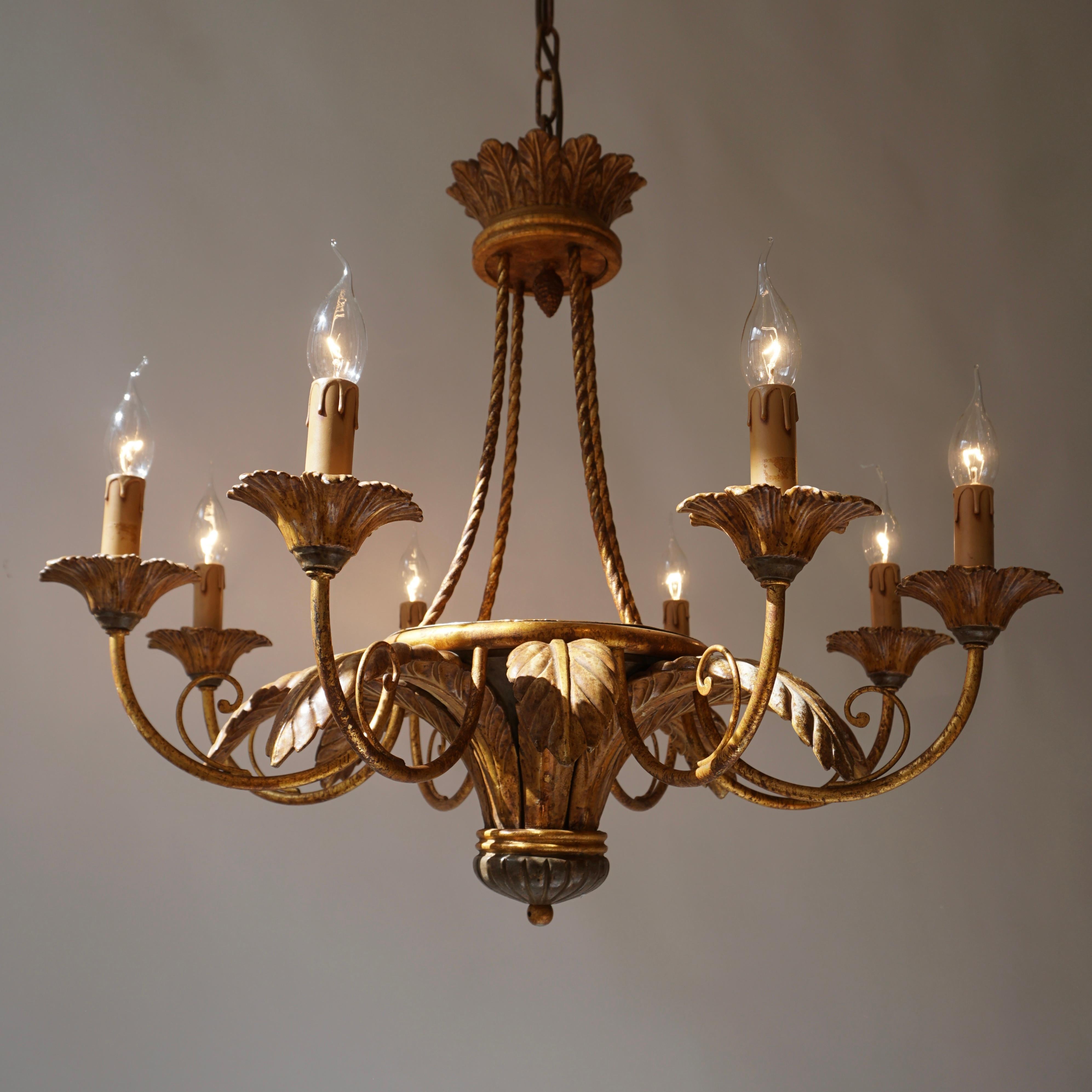 Rococo Style Chandelier In Good Condition For Sale In Antwerp, BE