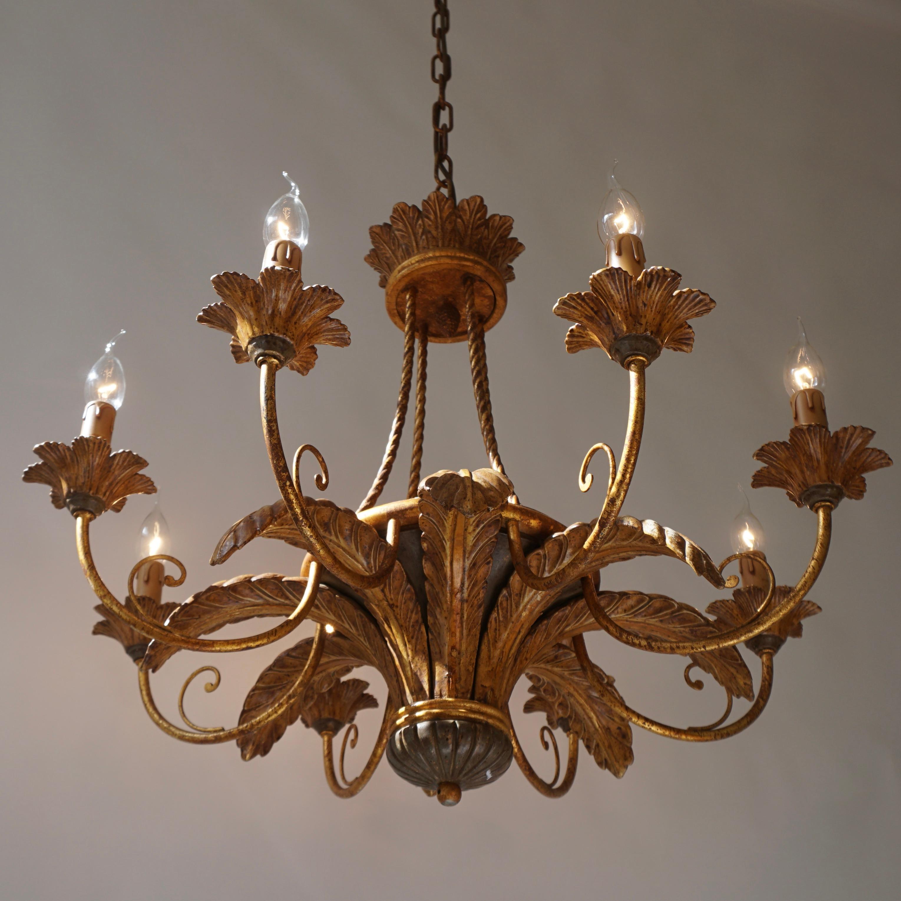 Rococo Style Chandelier For Sale 1