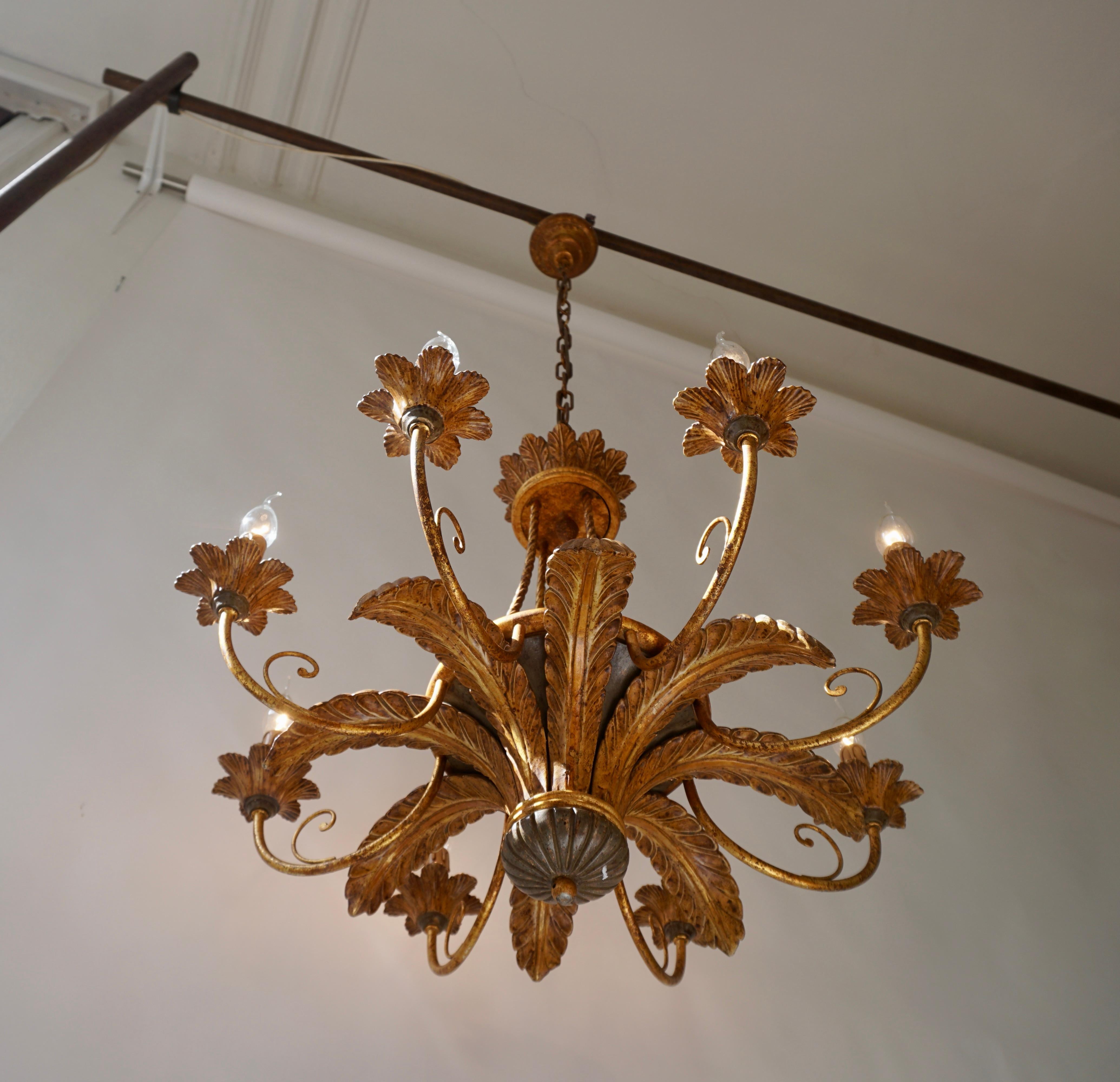 Rococo Style Chandelier For Sale 2