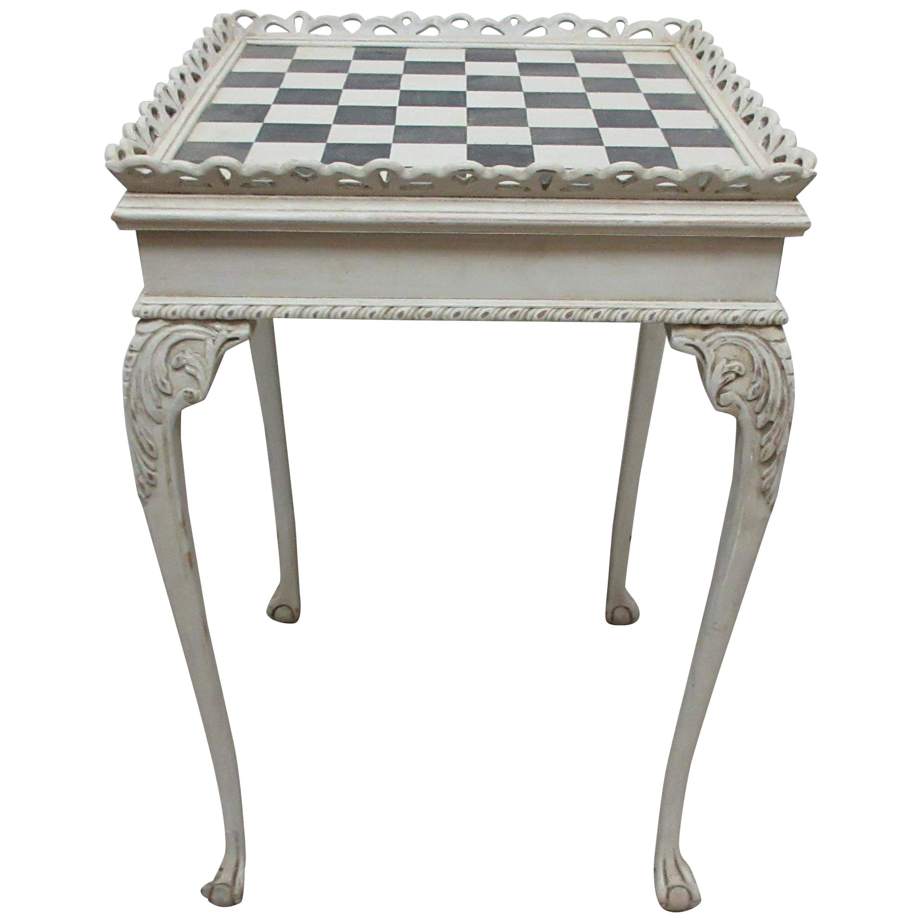 Rococo Style Chess Table