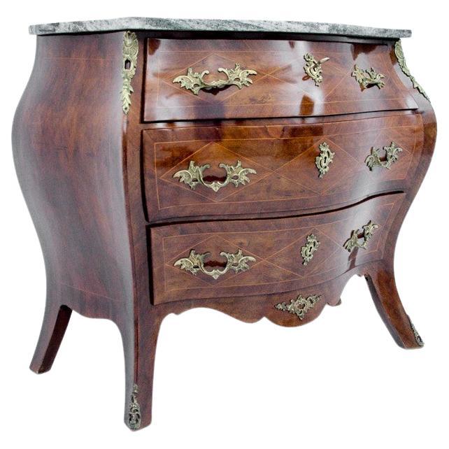 Rococo Style Chest of Drawers from around 1920, After Renovation