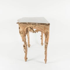 Rococo Style Console with Marble Top