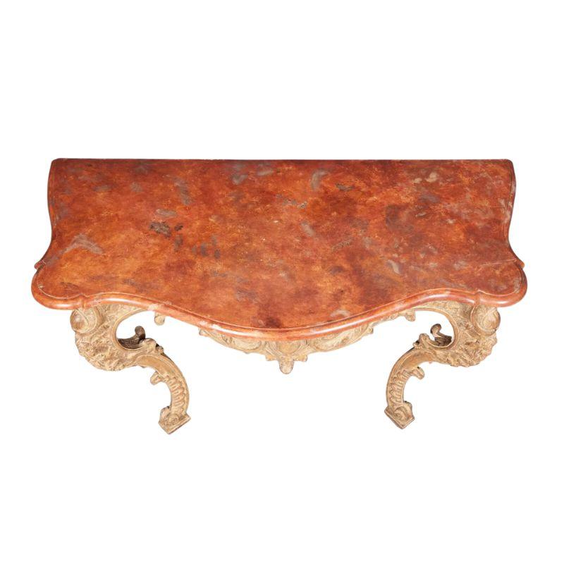 2 leg wall mounted console table