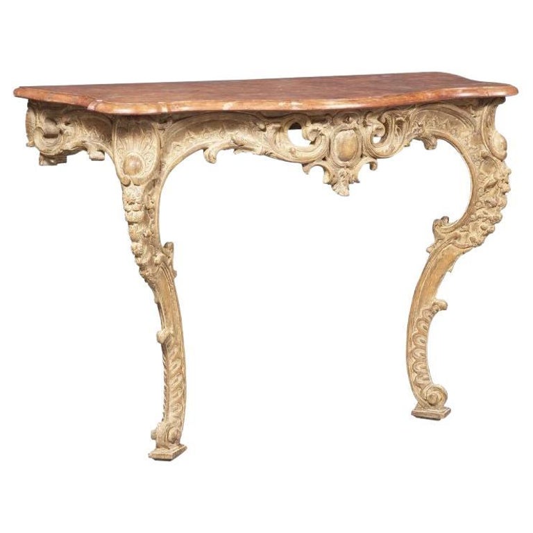 Lot De 2 Consoles Murales M - Baroque Rococo Rouge - Antique - 31x21x12cm