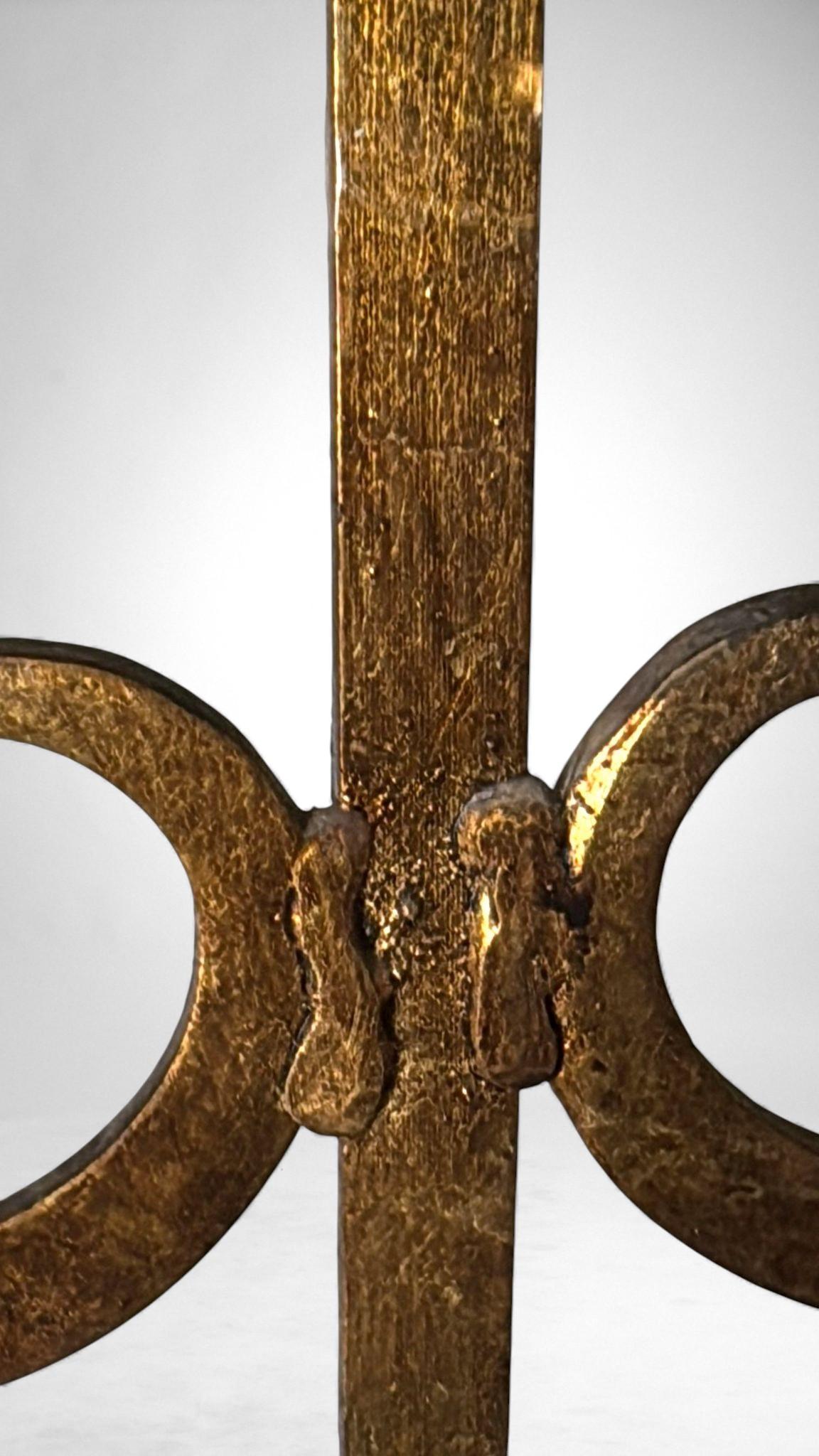 Applique en fer doré Florentine de style rococo en vente 8