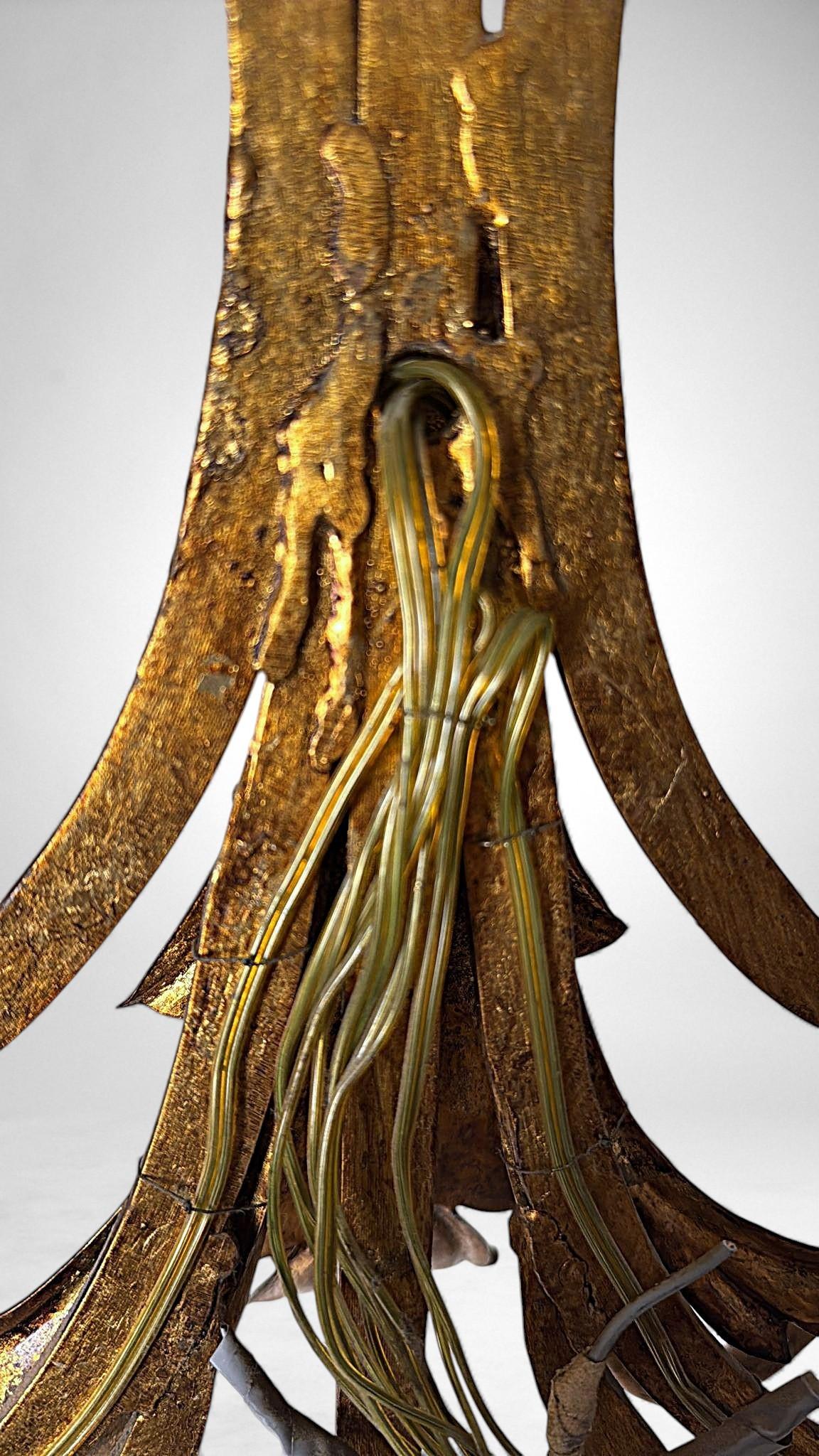 Applique en fer doré Florentine de style rococo en vente 9