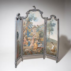 Rococo-style Folding Screen, 20th Century