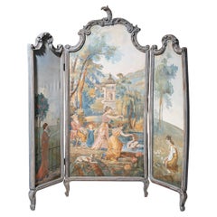 Paravento Foldes in stile Rococò, XX secolo