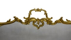 Rococo Style Gilt Brass Fireplace Screen