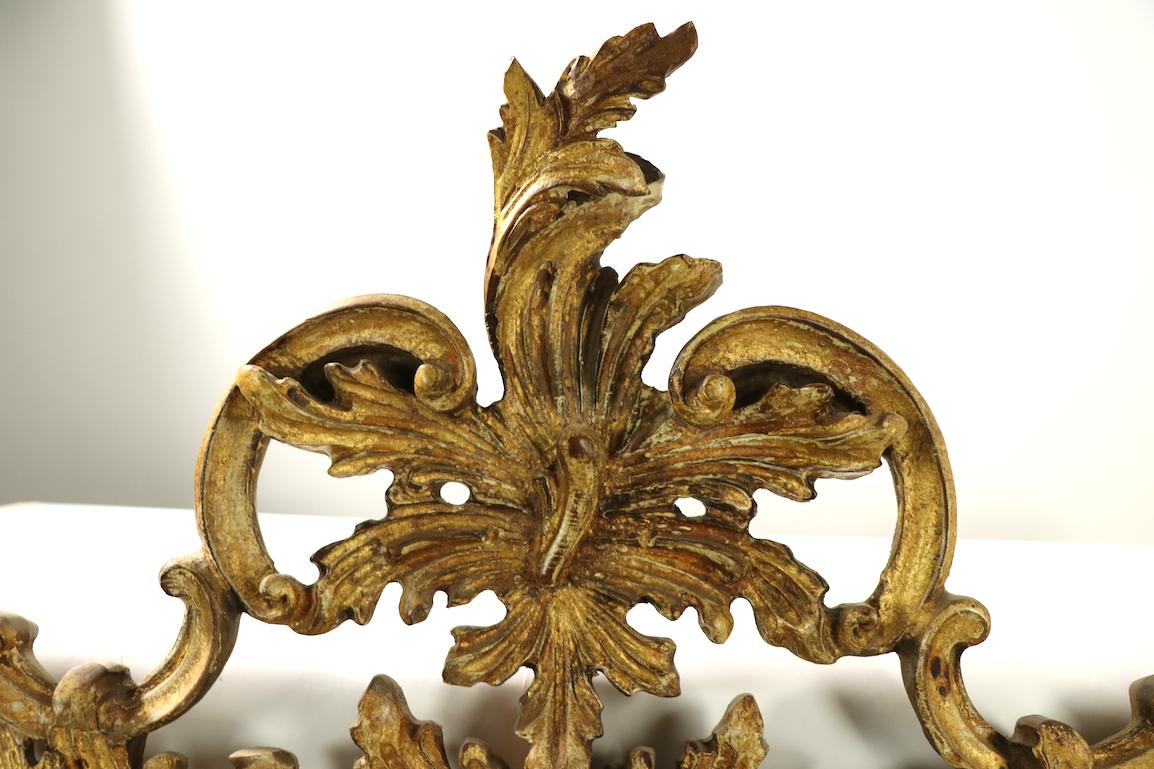 Wood Rococo Style Gilt Mirror by Labarge