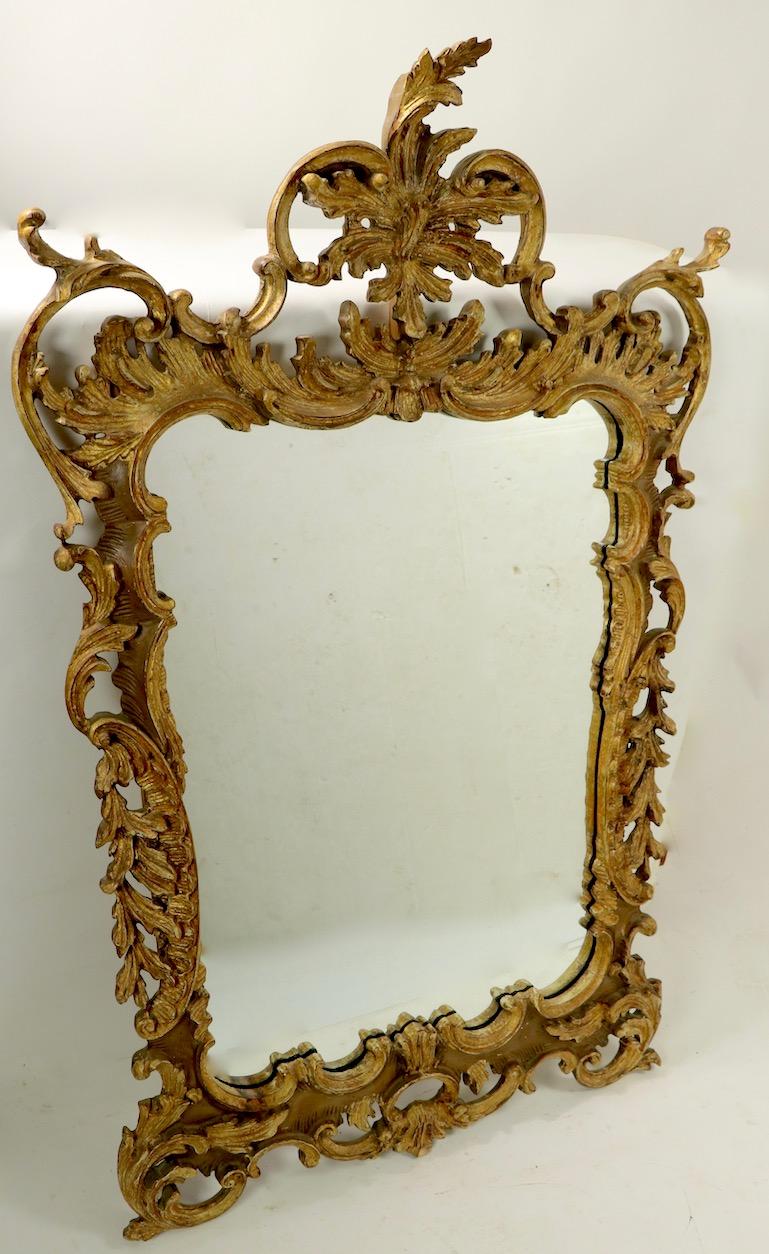 Rococo Style Gilt Mirror by Labarge 1