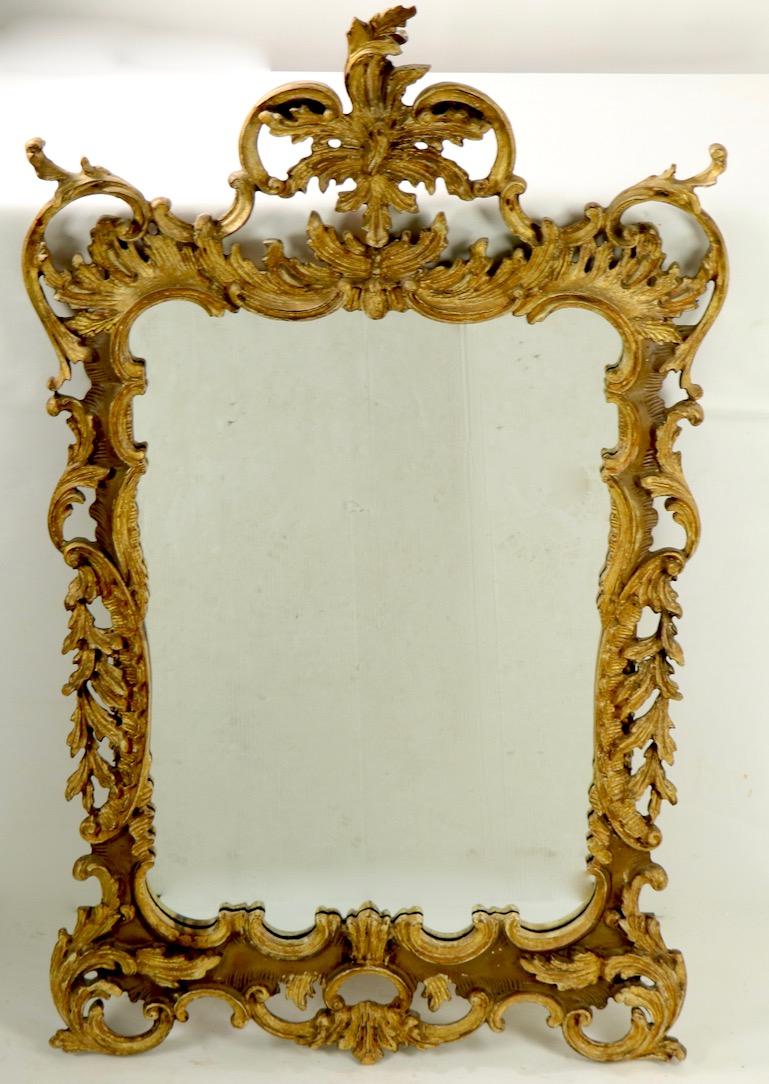 Rococo Revival Rococo Style Gilt Mirror by Labarge