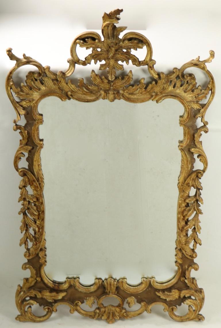 American Rococo Style Gilt Mirror by Labarge