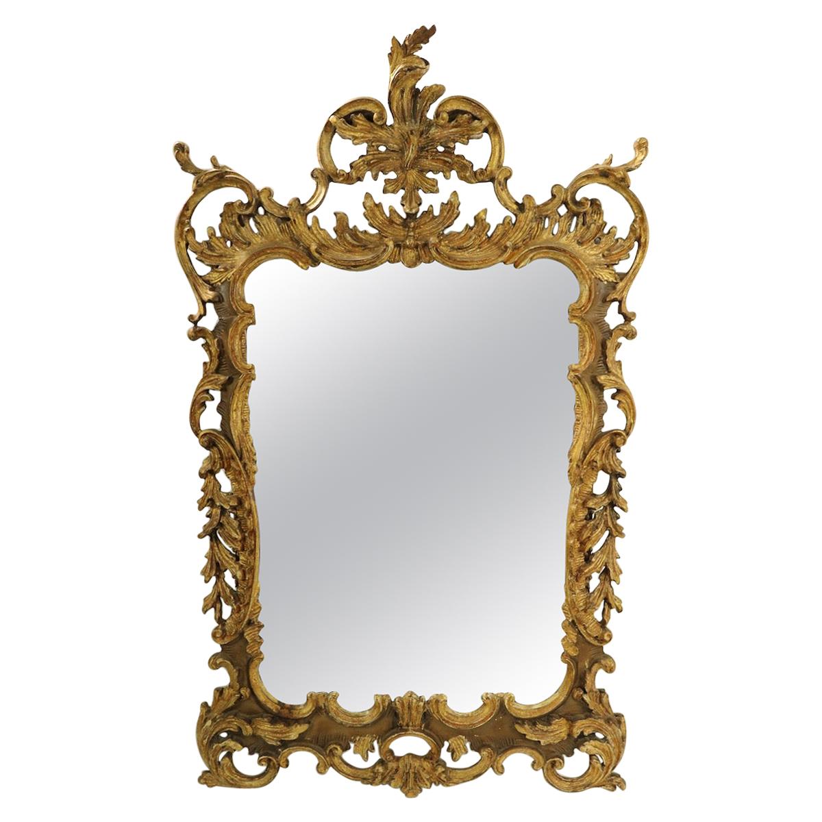 Rococo Style Gilt Mirror by Labarge
