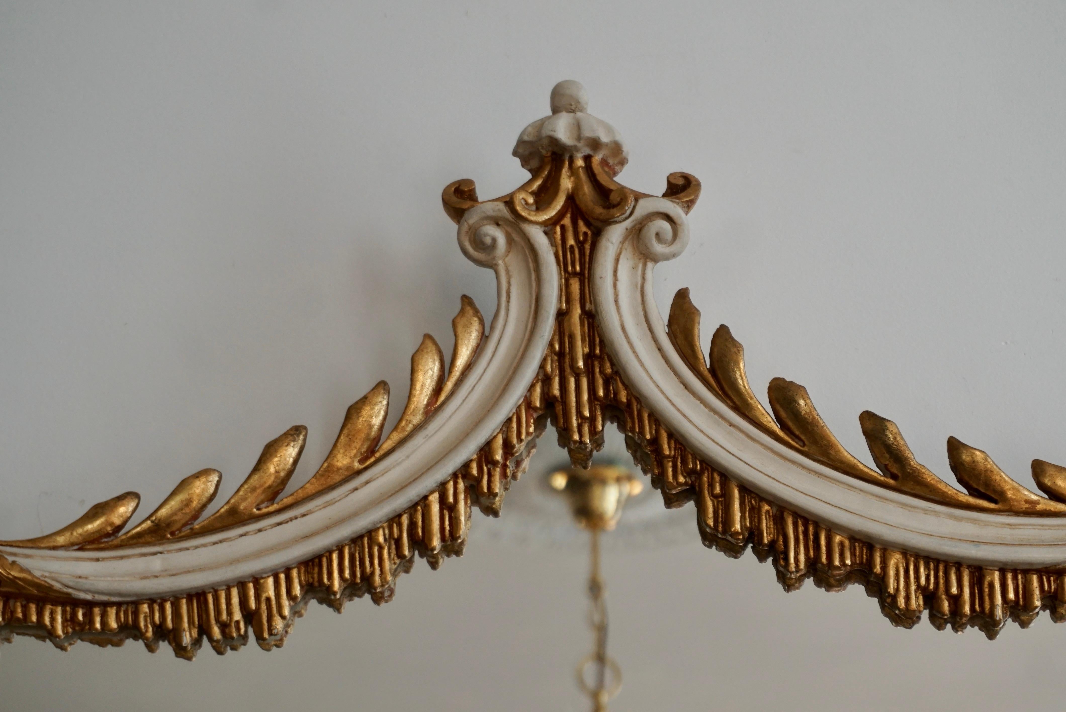 Rococo Style Gilt wood  Mirror In Good Condition For Sale In Antwerp, BE