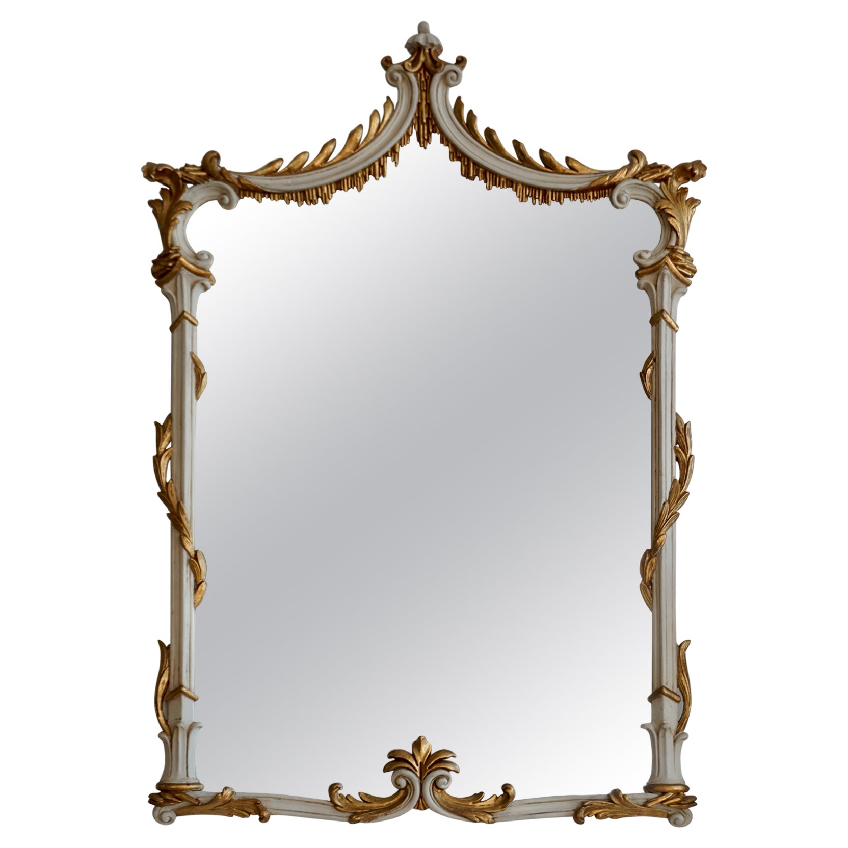 Stile Rococò Legno dorato  Specchio in vendita