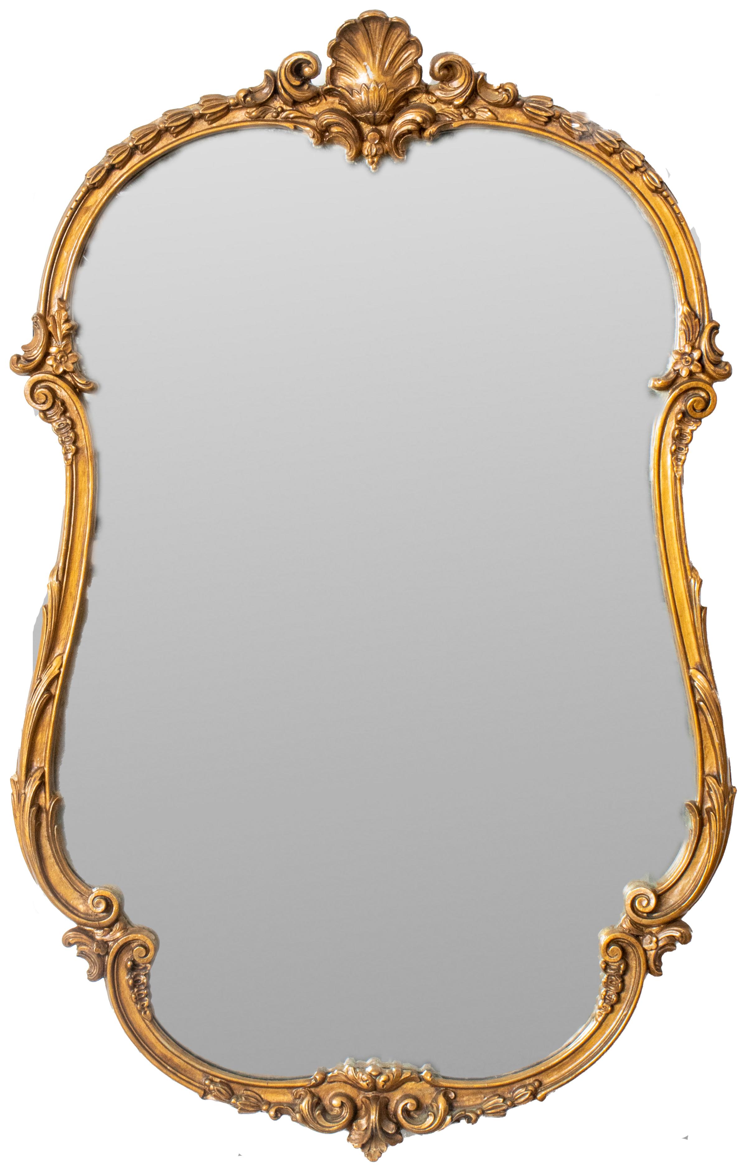 20th Century Rococo Style Giltwood Mirror