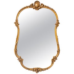 Antique Rococo Style Giltwood Mirror