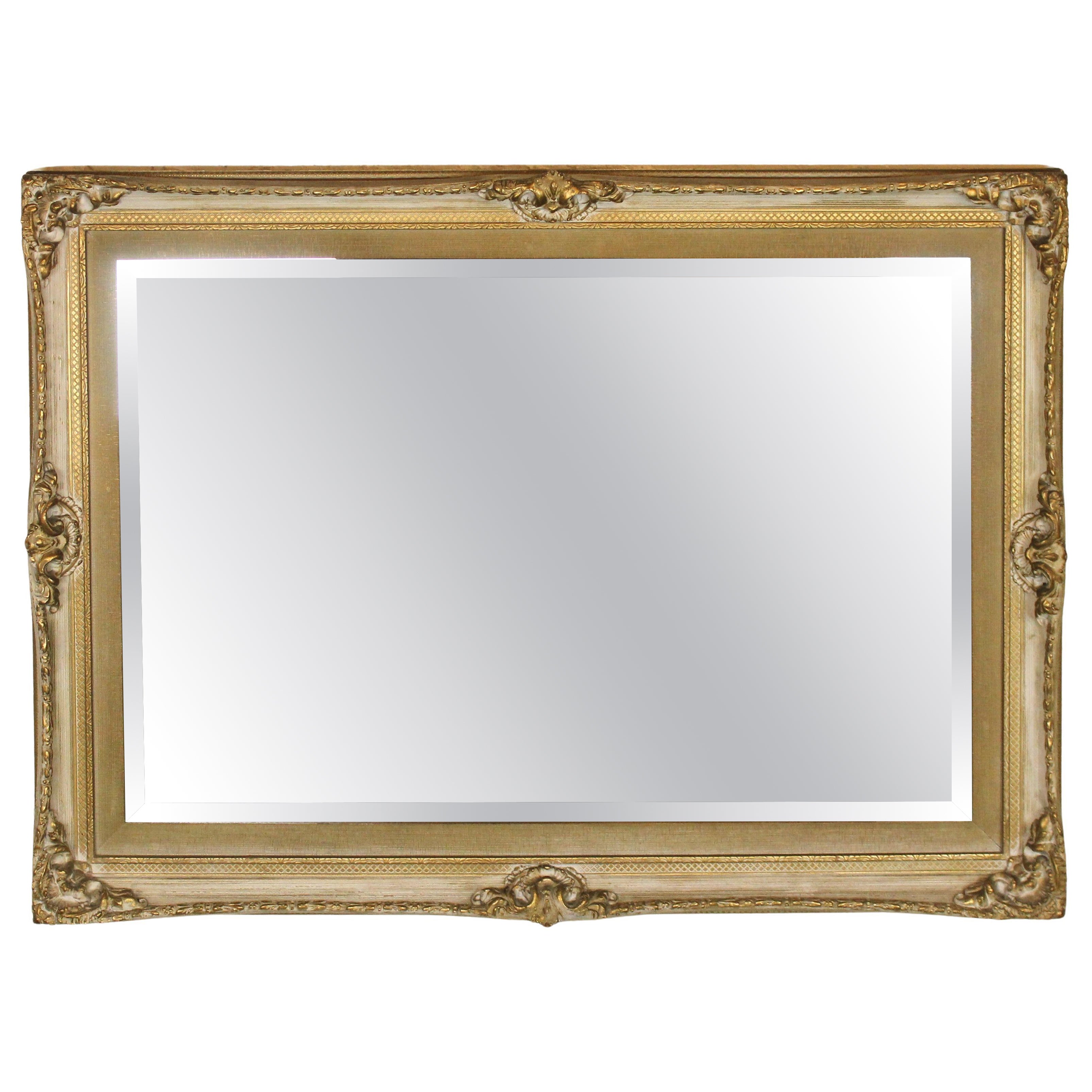 Rococo-style Giltwood Wall Mirror For Sale