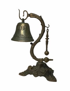Rococo Style Heavy White Metal Call Bell