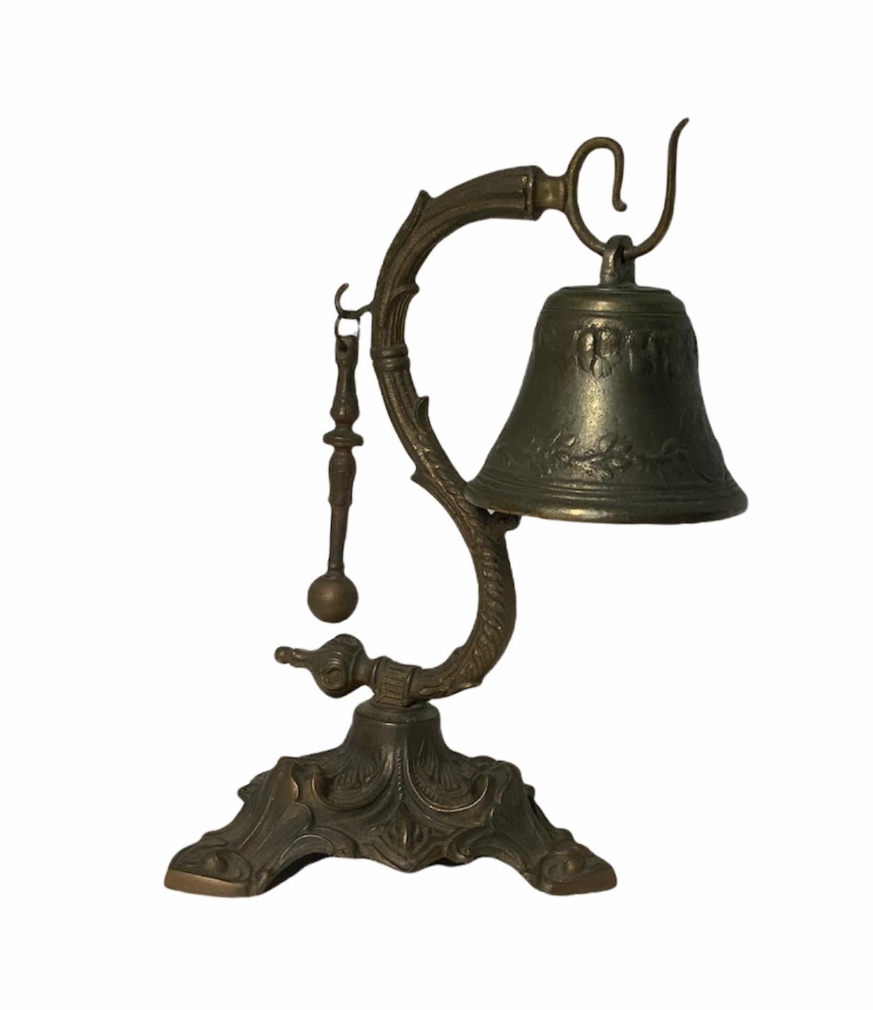 Rococo Style Heavy White Metal Call Bell For Sale 1