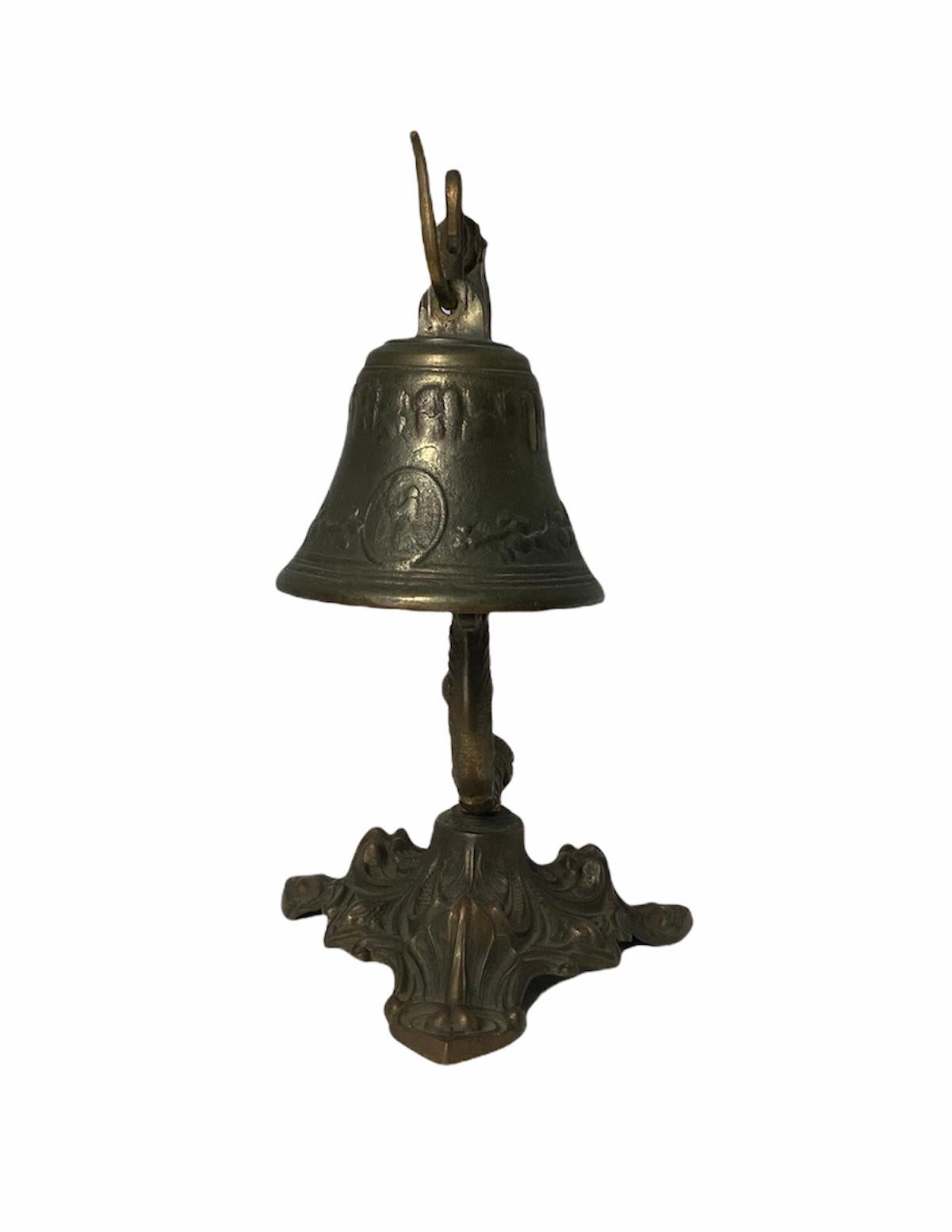 Rococo Style Heavy White Metal Call Bell For Sale 2