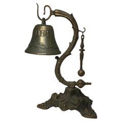 Rococo Style Heavy White Metal Call Bell