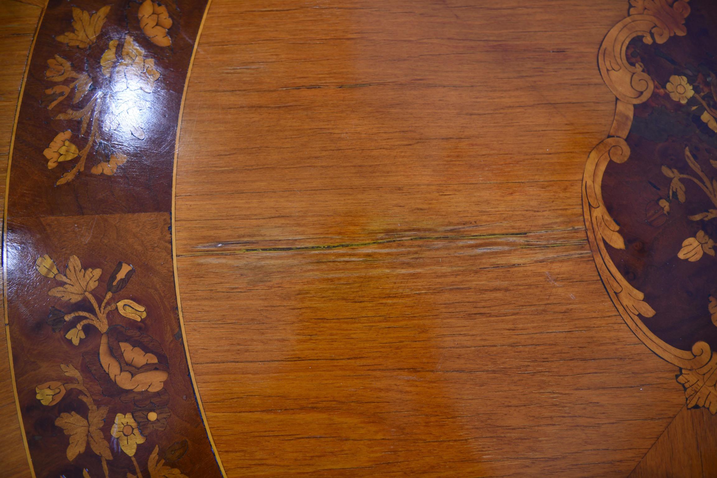 Rococo-Style Inlaid Dining Table 4