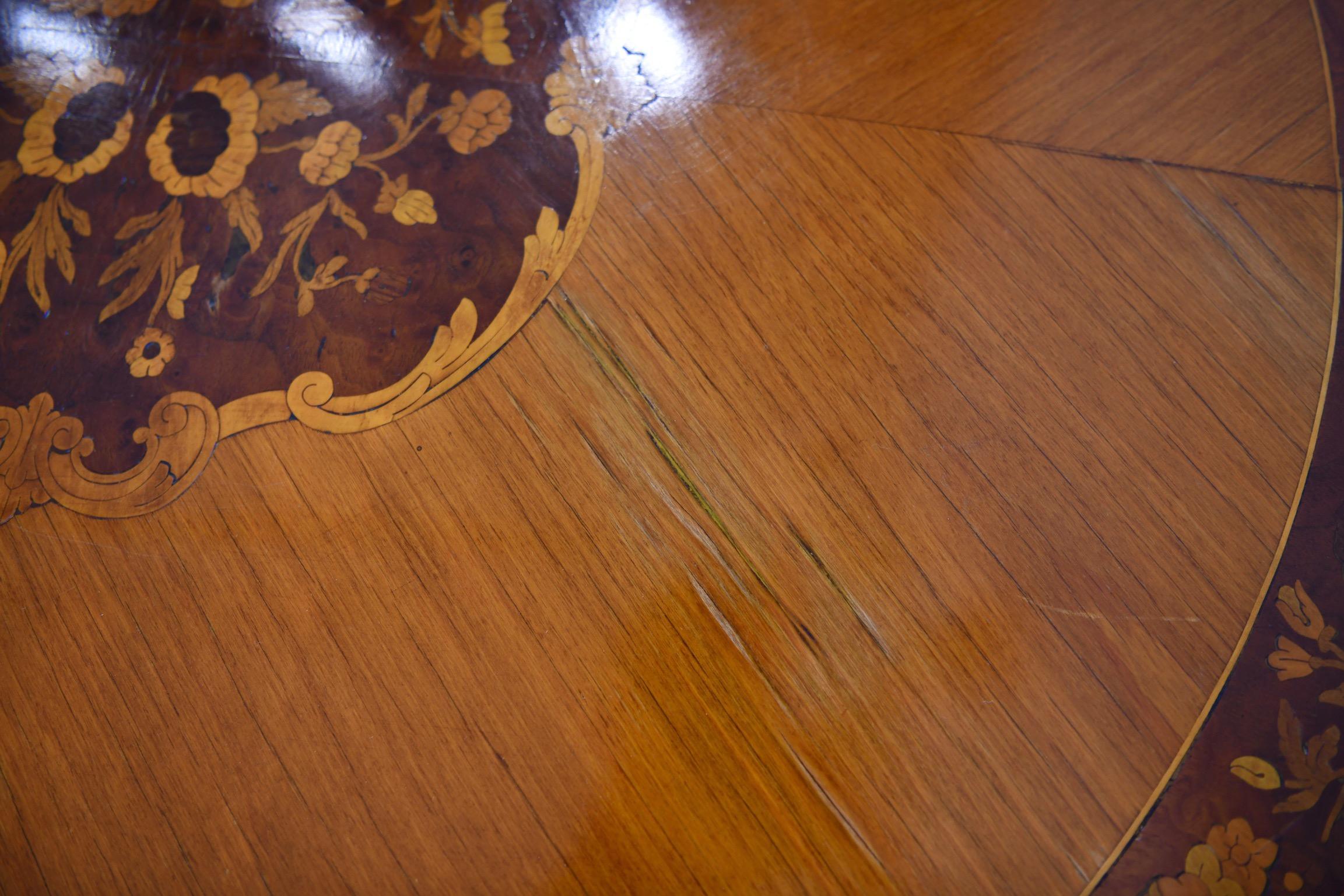 Rococo-Style Inlaid Dining Table 5