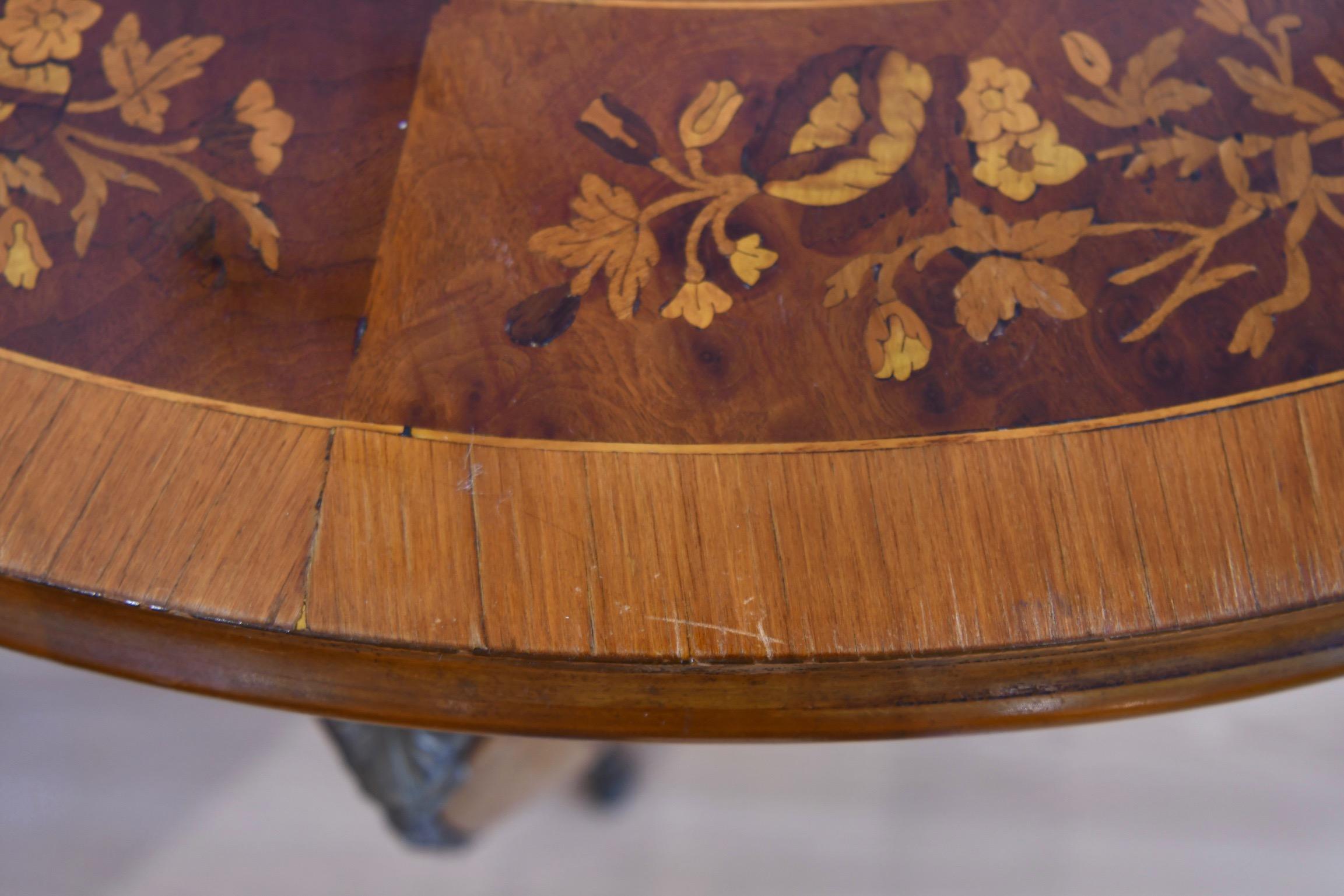 Rococo-Style Inlaid Dining Table 6