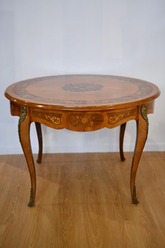 Rococo-Style Inlaid Dining Table