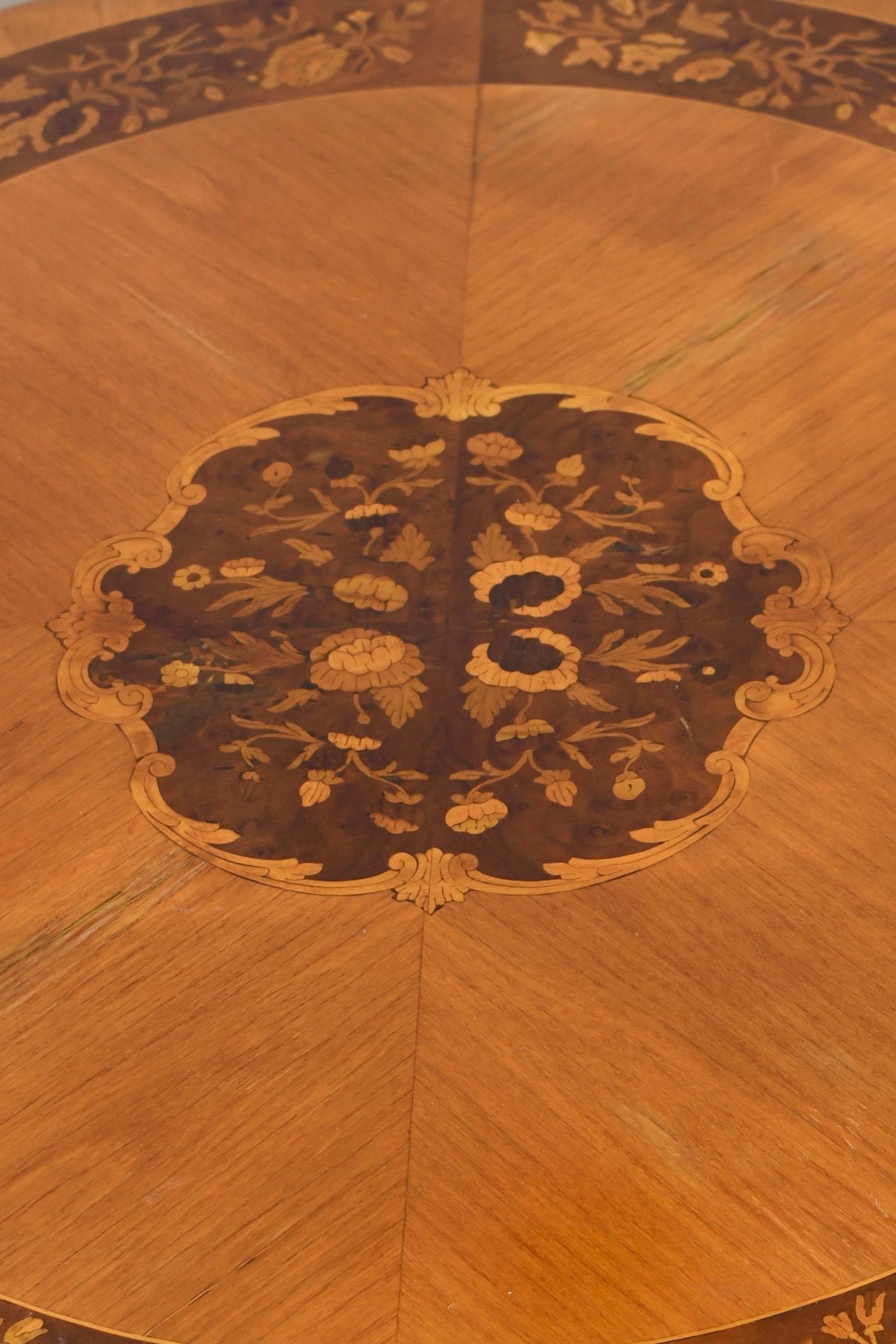 Rococo-Style Inlaid Dining Table 2