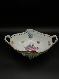 Rococo style Jardinière with hand-painted floral pattern from PMP Germany