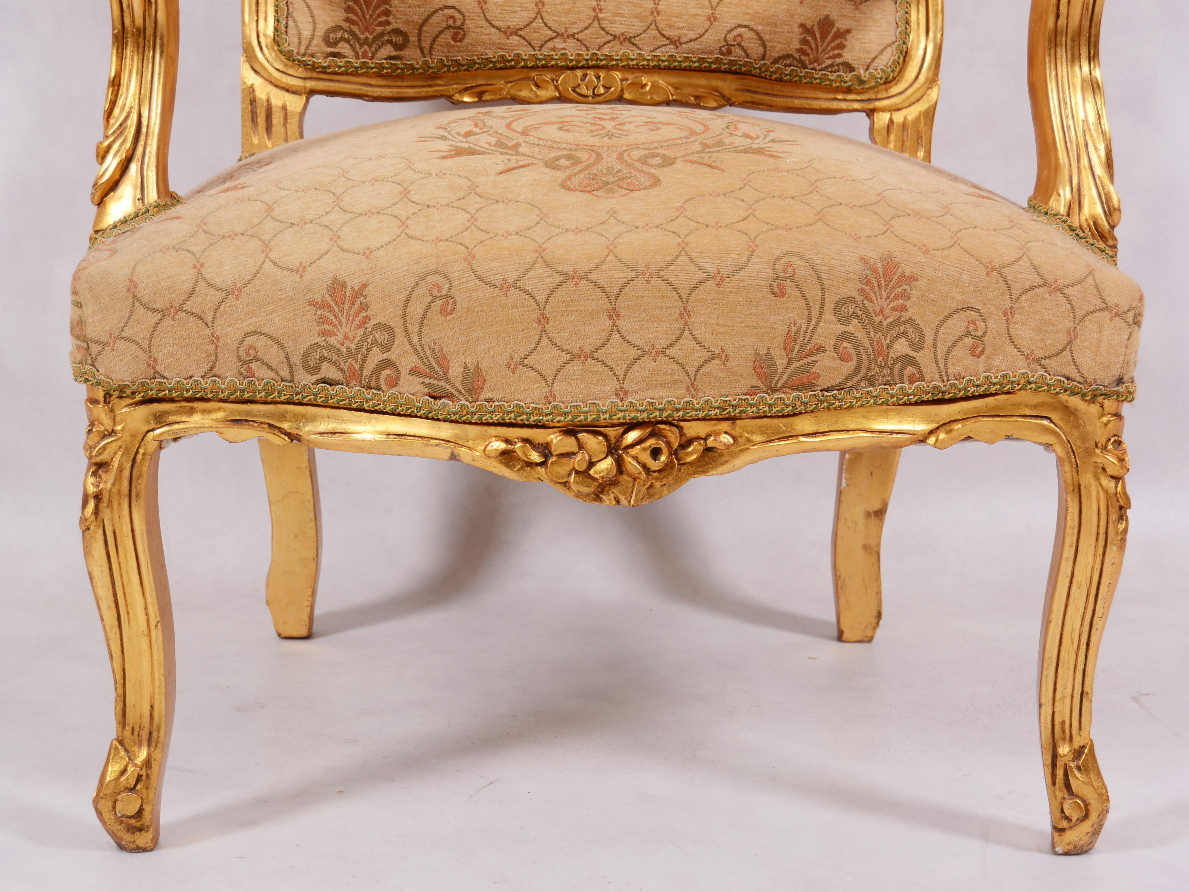 Chaise de style rococo de la fin du XIXe siècle Bon état - En vente à Vienna, AT