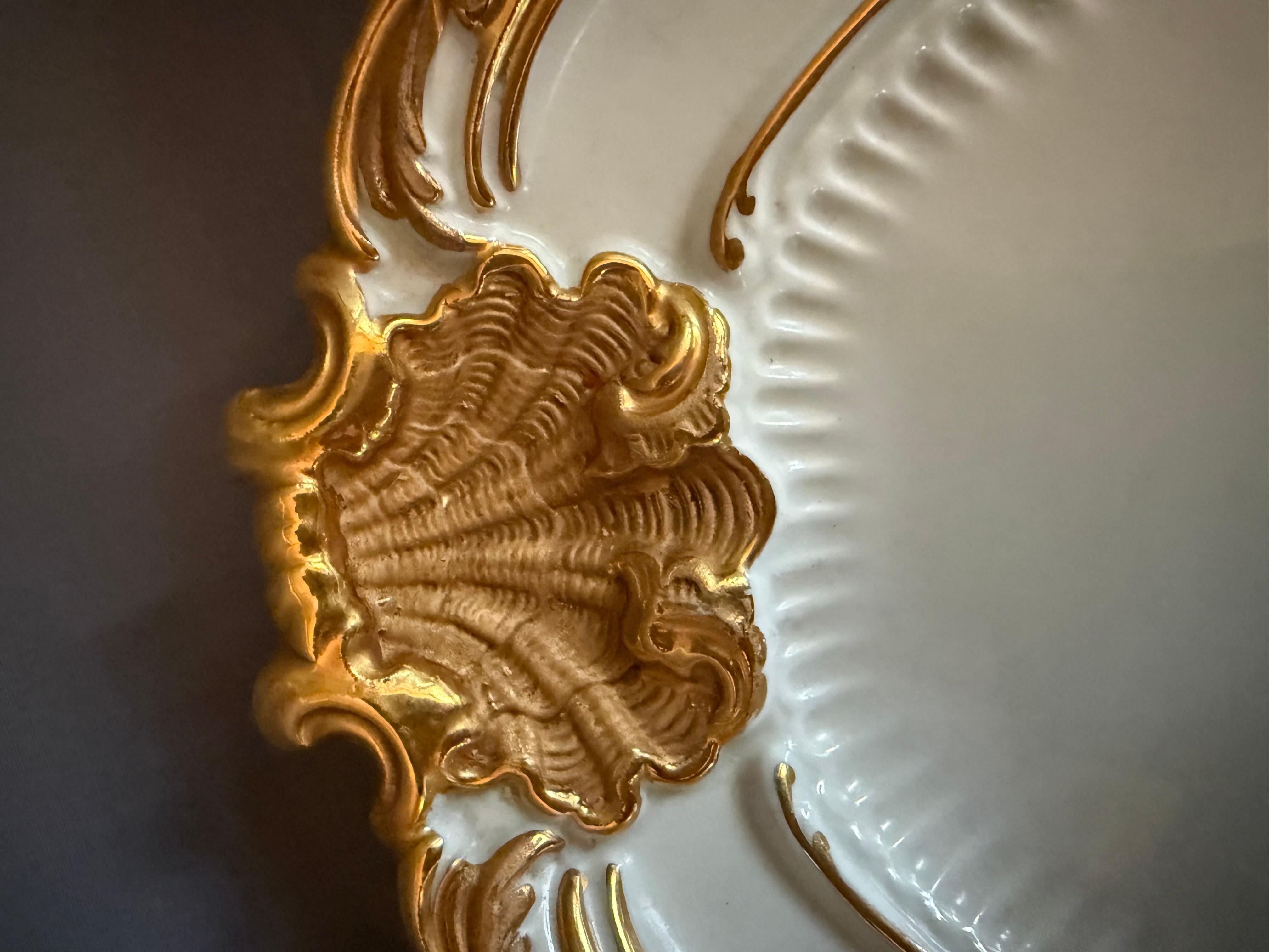Rococo style Meissen Large Tray/Plate Germany 1934-1945 5