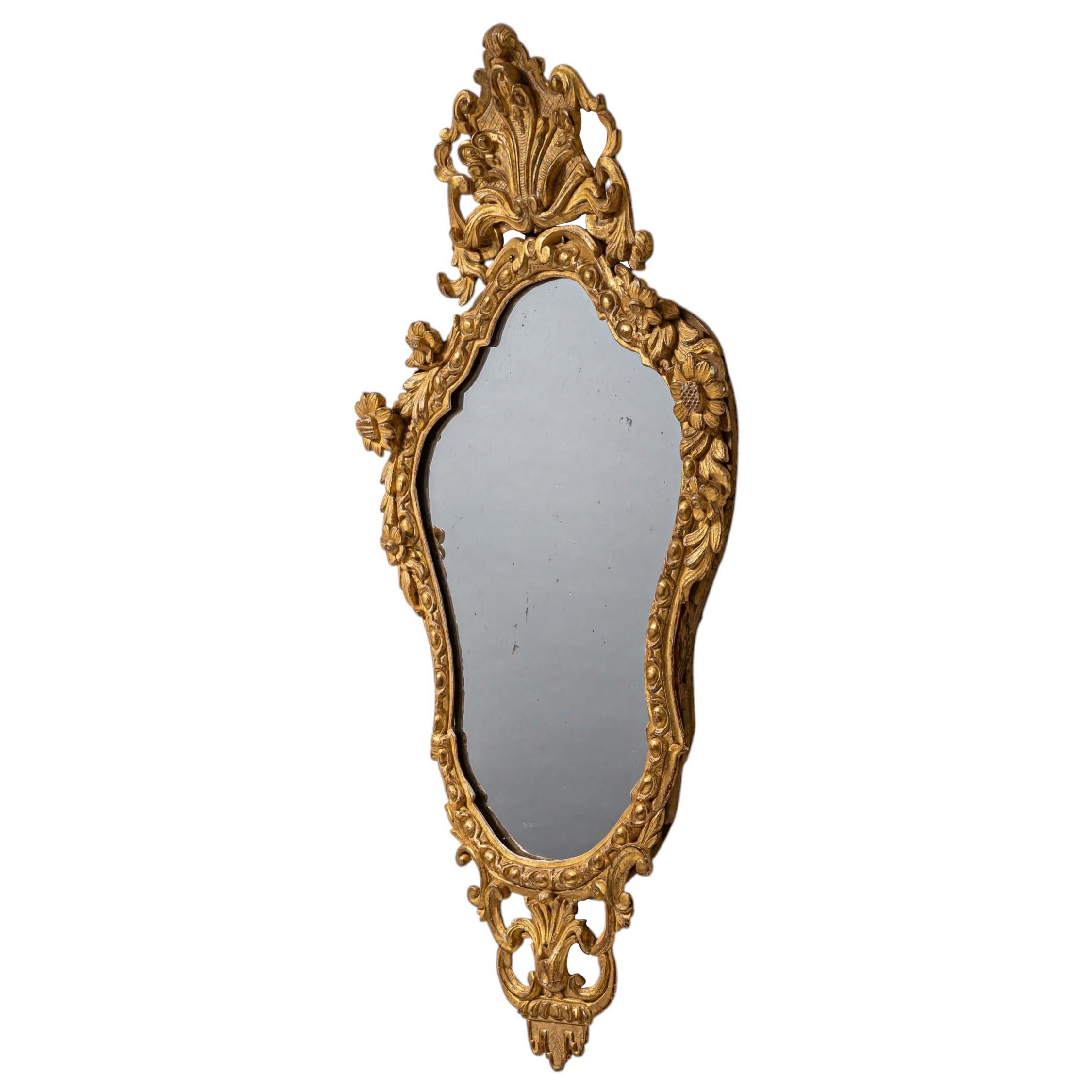 Rococo Style Mirror, 19th Century For Sale