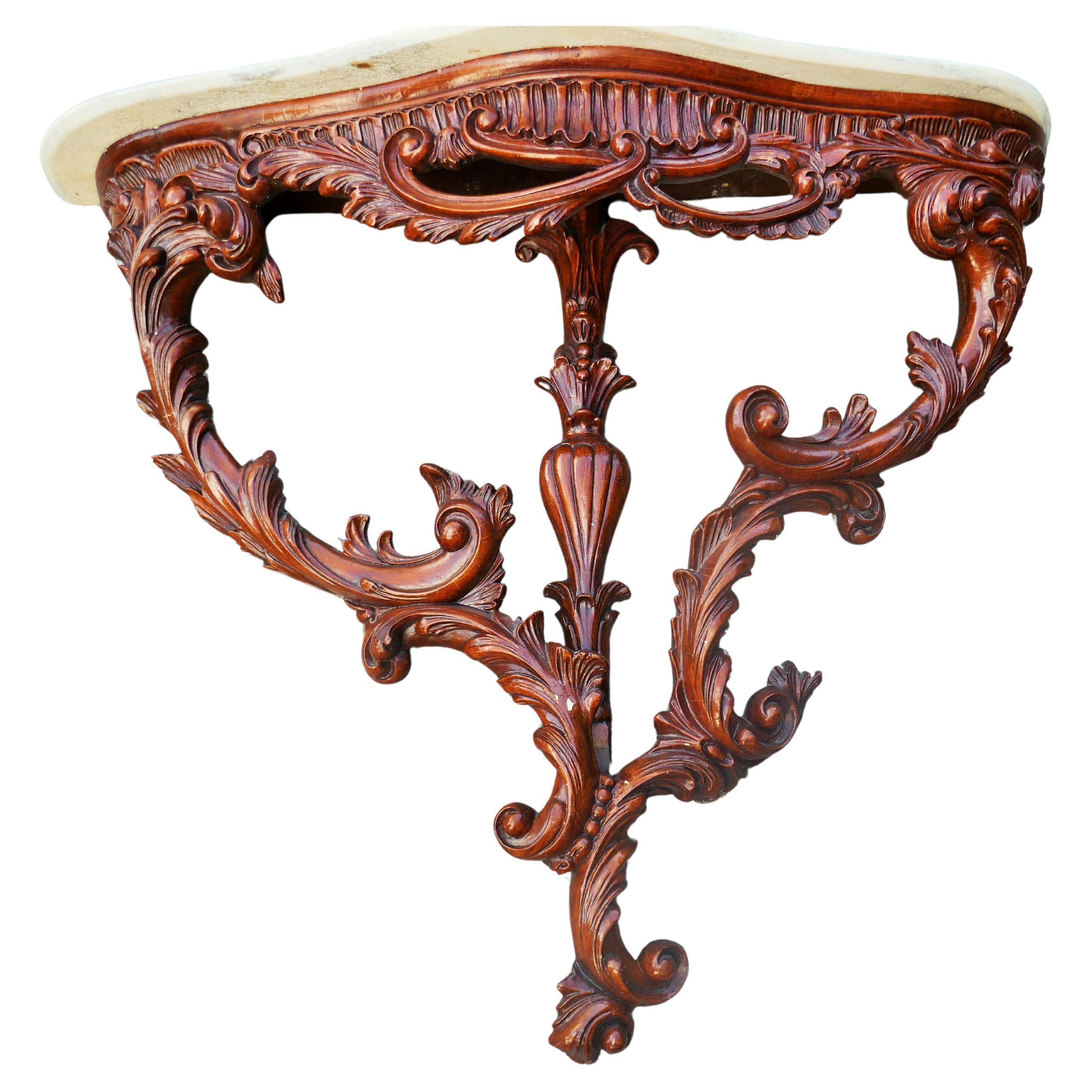 Miroir et console de style rococo en vente 6