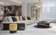 Espejo de estilo rococó hecho a mano ondulaciones ramificadas en rizos ligeros arabescos florales