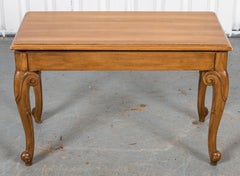 Rococo Style Mixed Wood Piano Bench