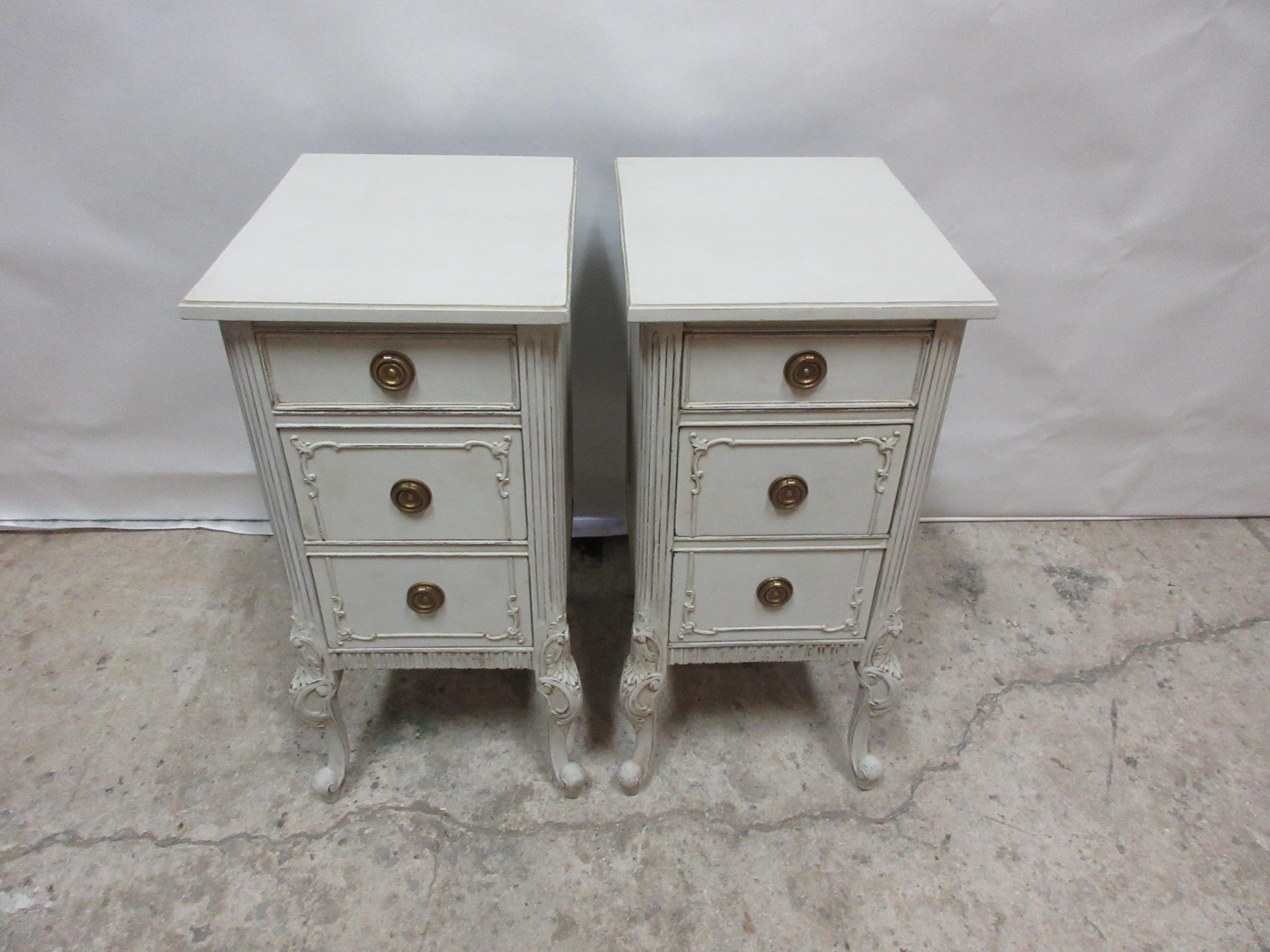 Rococo Style Night Stands In Good Condition In Hollywood, FL