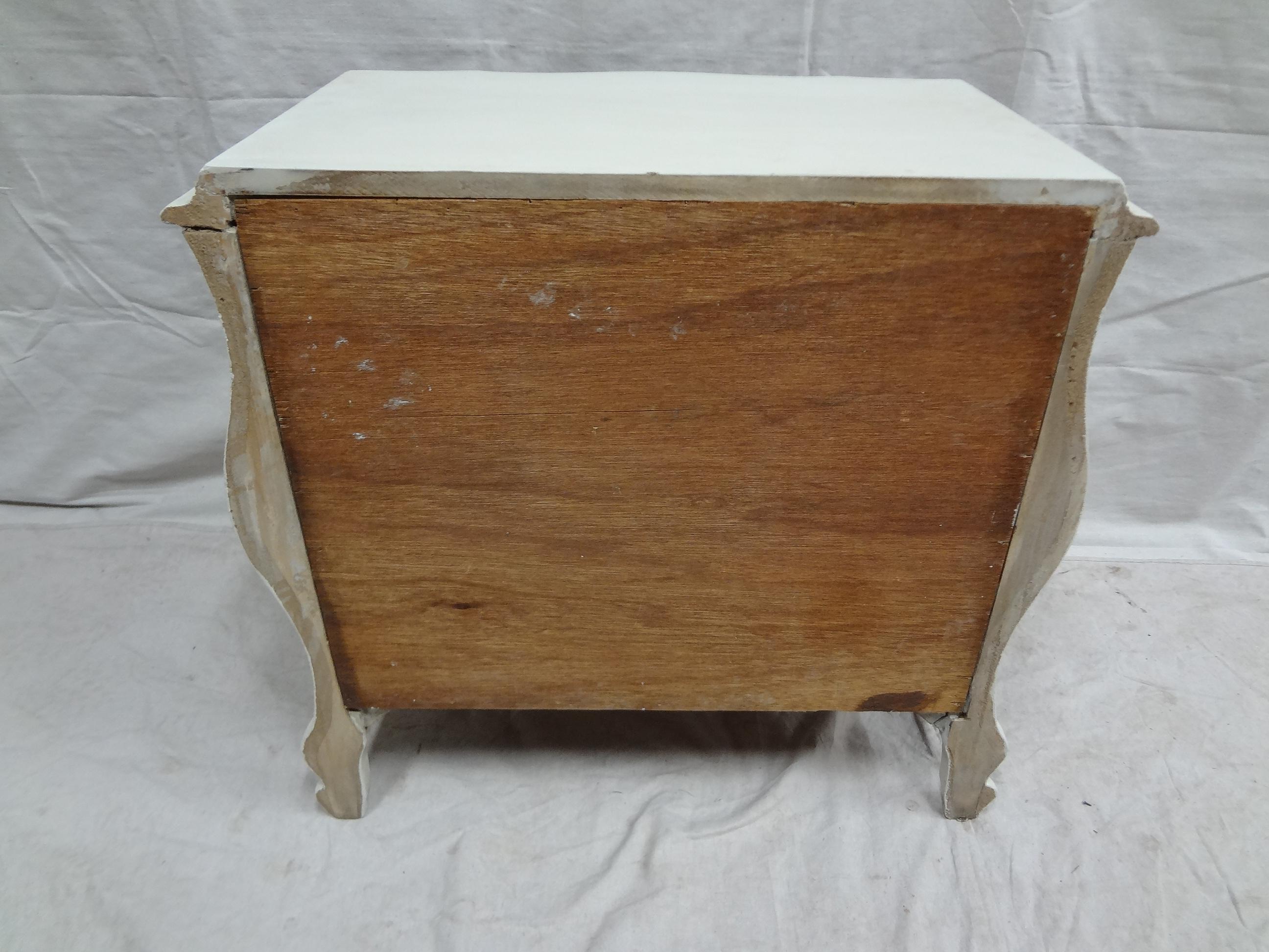 Wood Rococo Style Nightstands