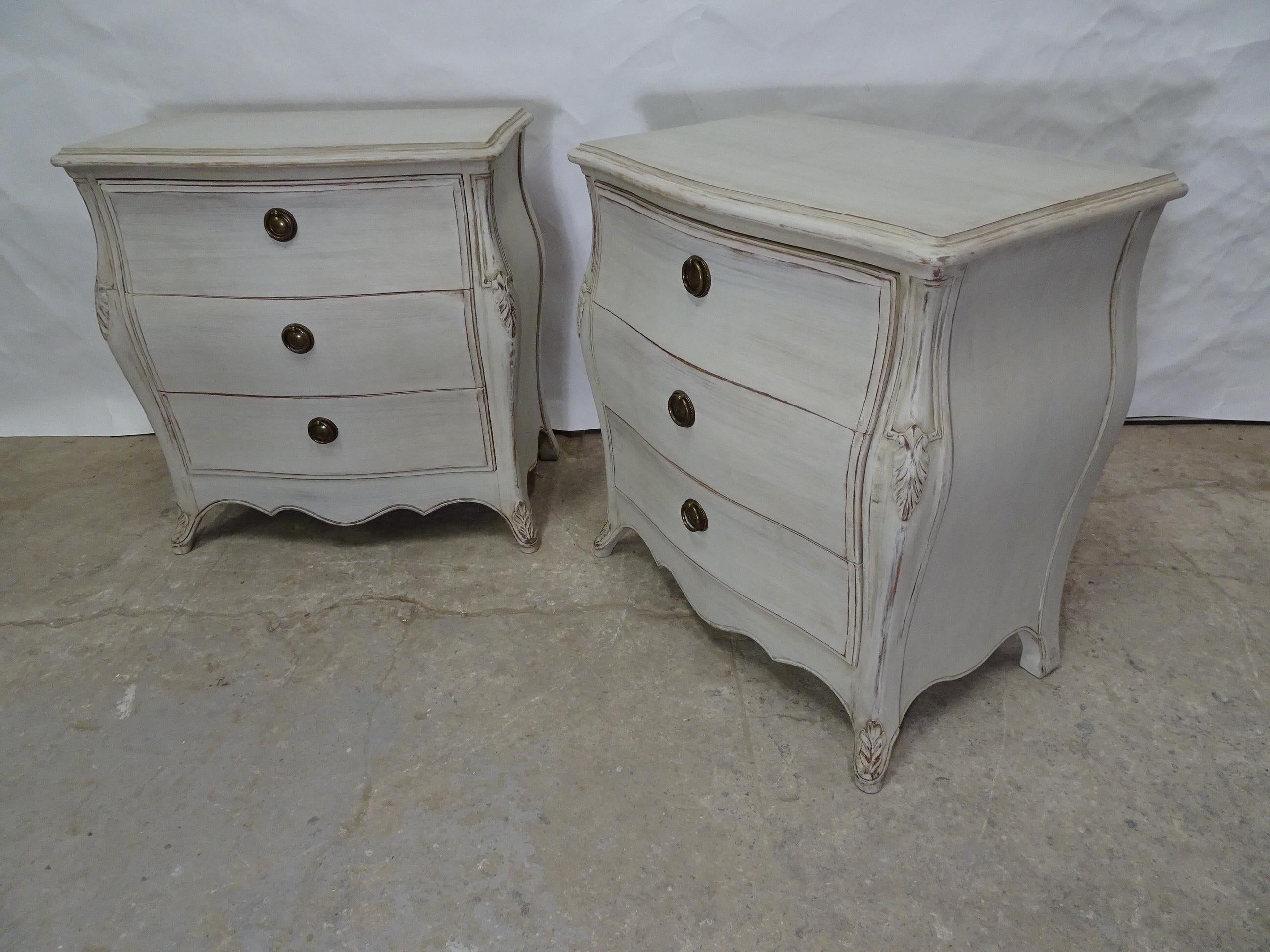 Mid-20th Century Rococo Style Nightstands