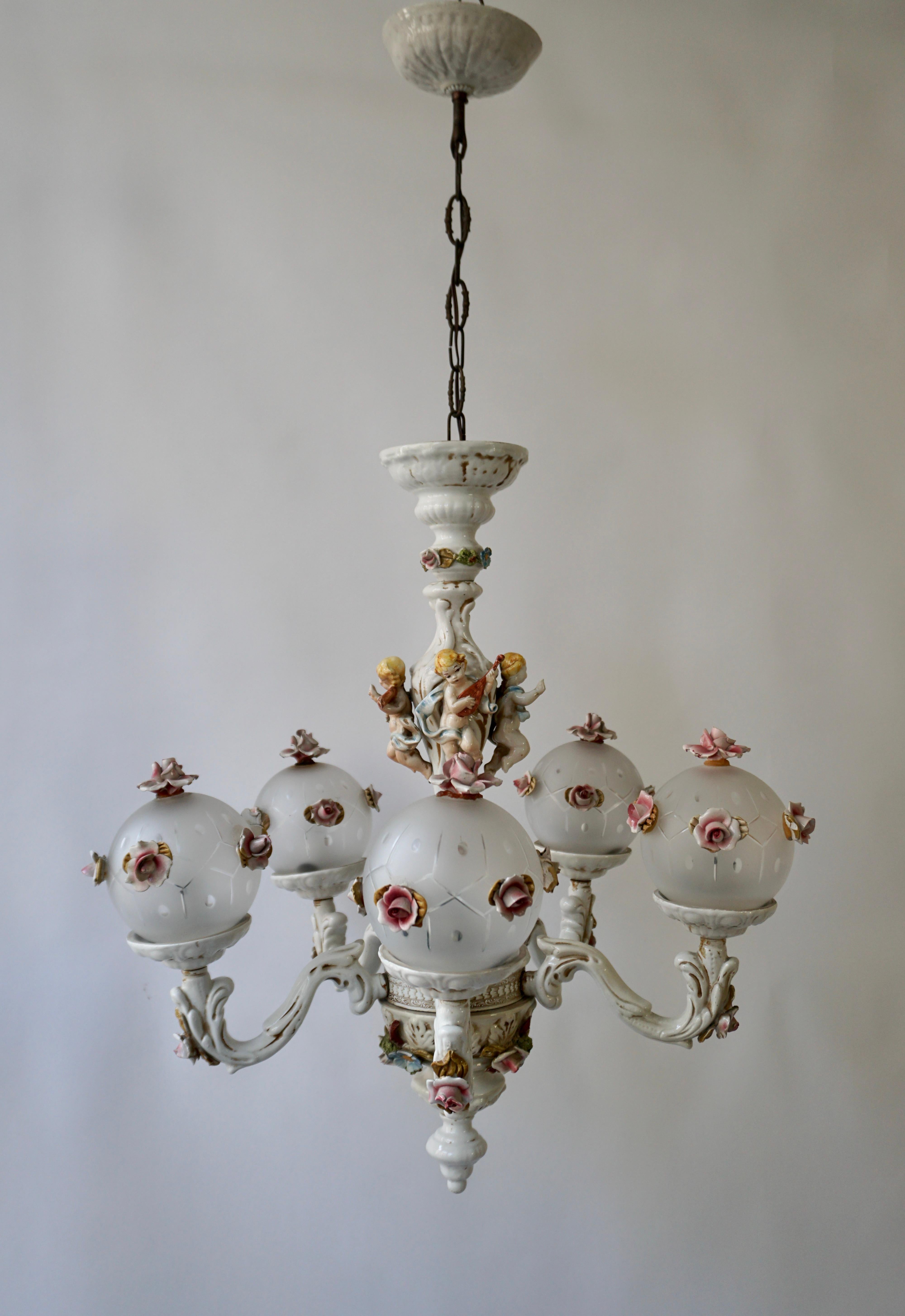 cherub chandelier