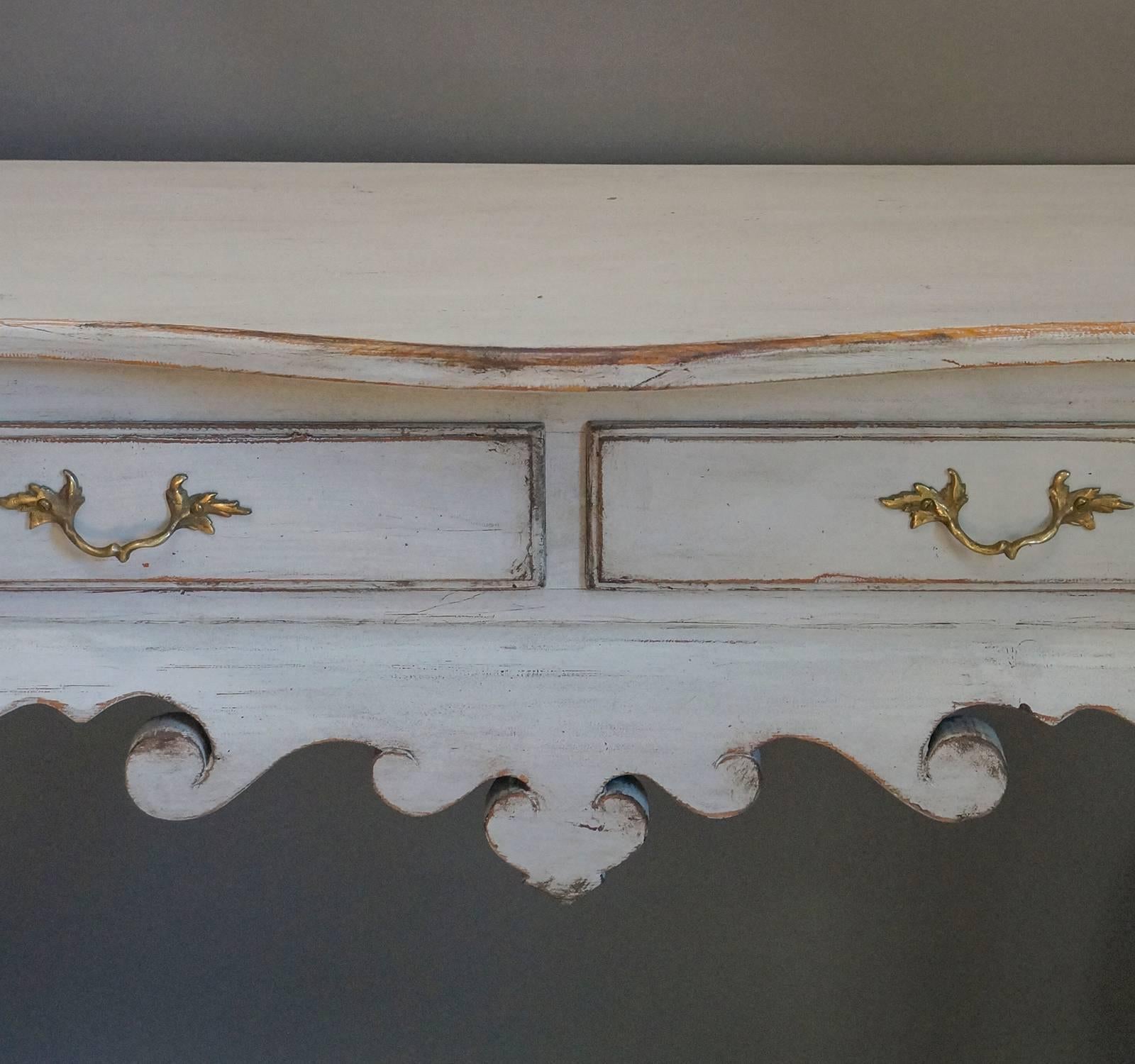 Rococo Style Swedish Console Table In Good Condition In Great Barrington, MA