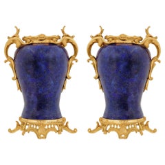 Rococo Style Vase Lapis Lazuli