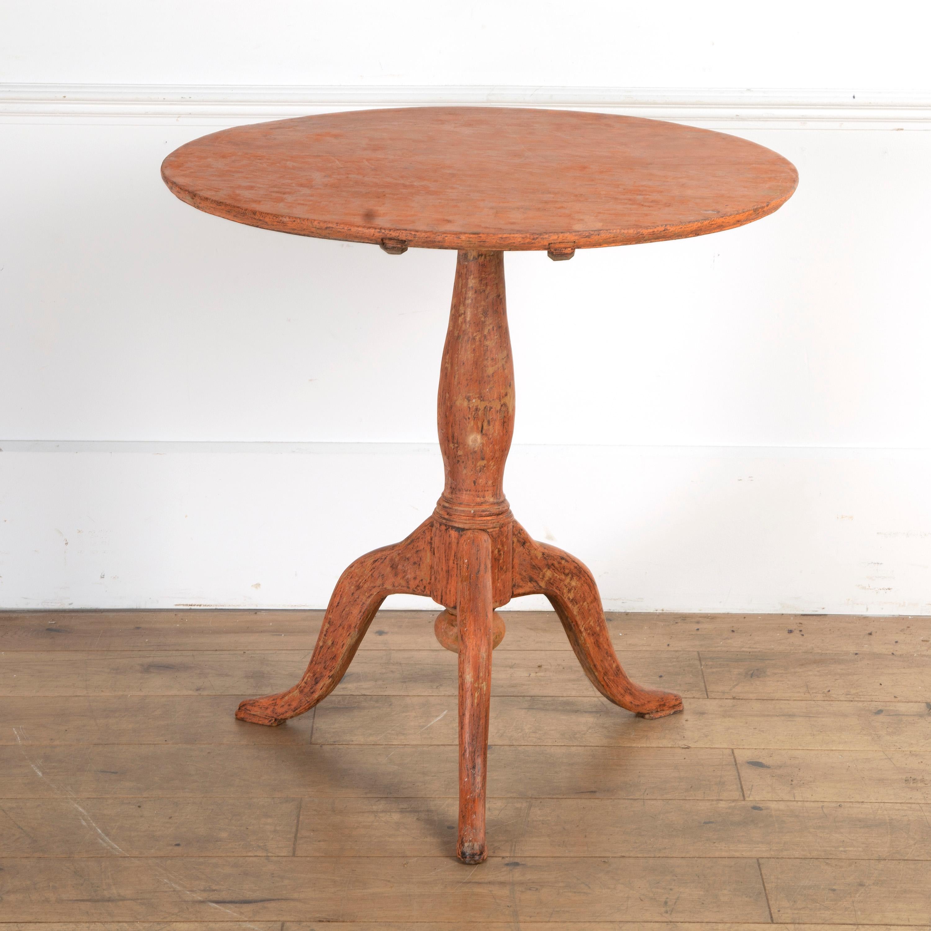 Swedish Rococo Tilt Top Table For Sale