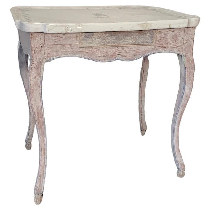 Table à plateau rocococo fabriquée en Suède vers 1770 en vente